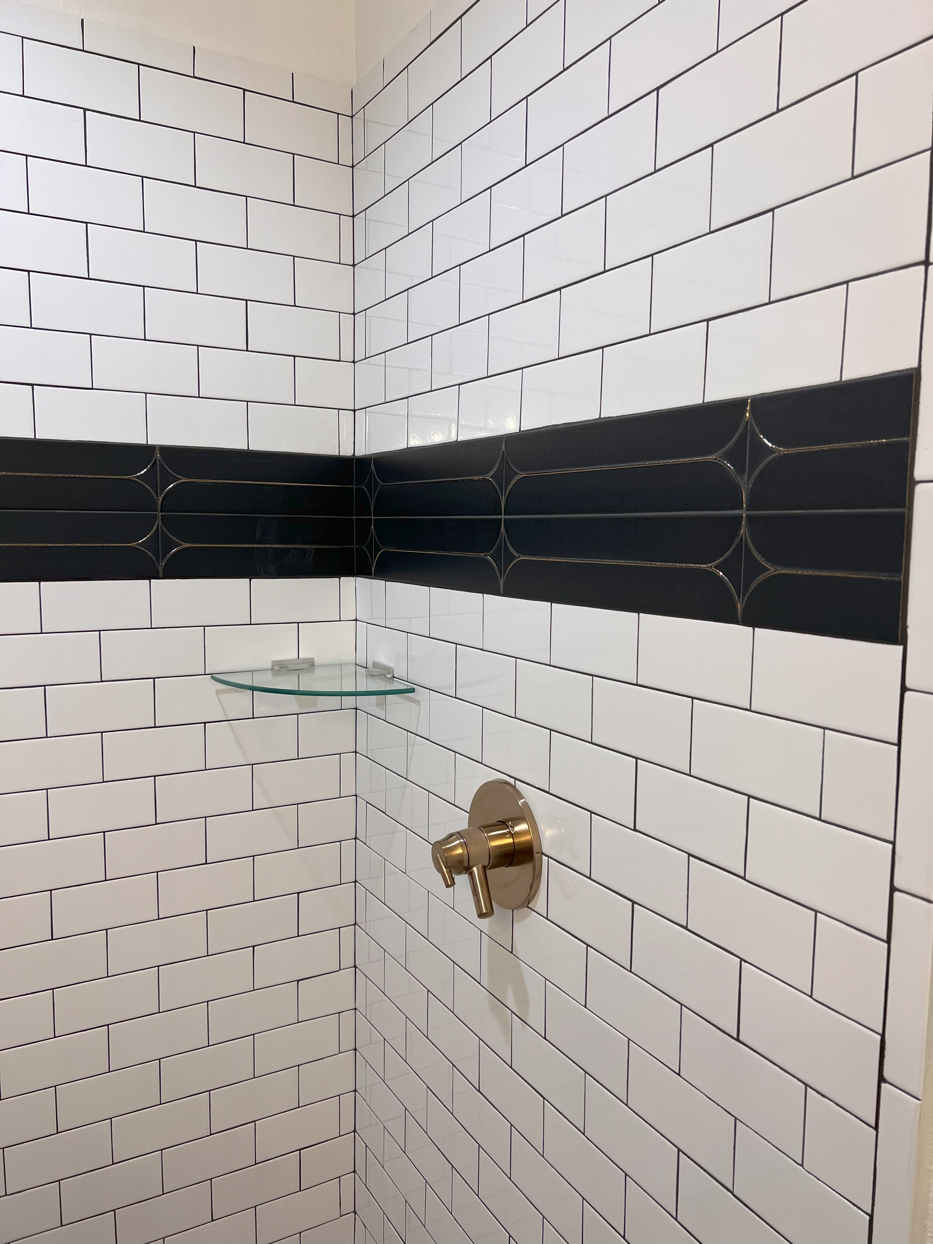 Luxury shower suite vanity